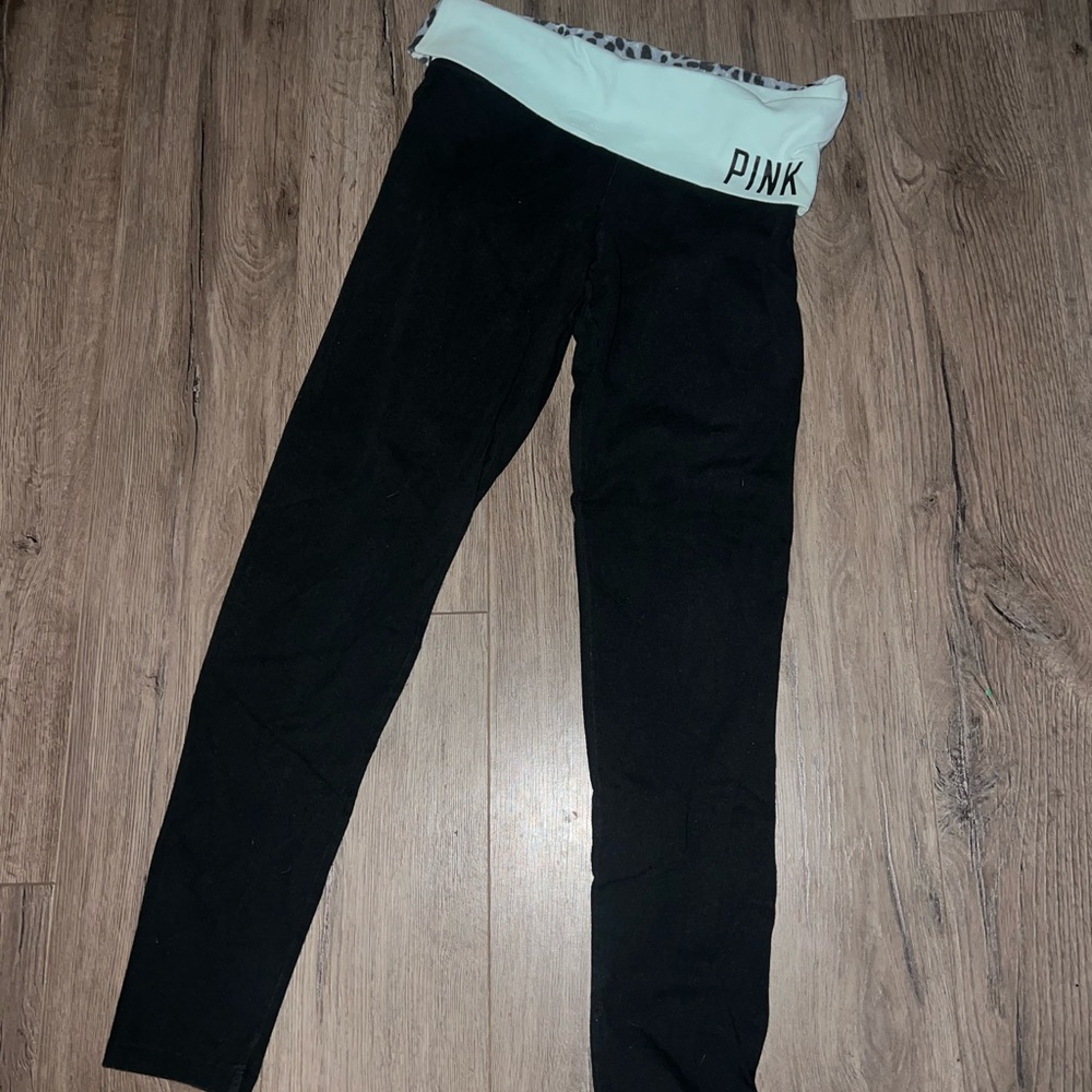 Victoria's Secret PINK Black and White  Leggings